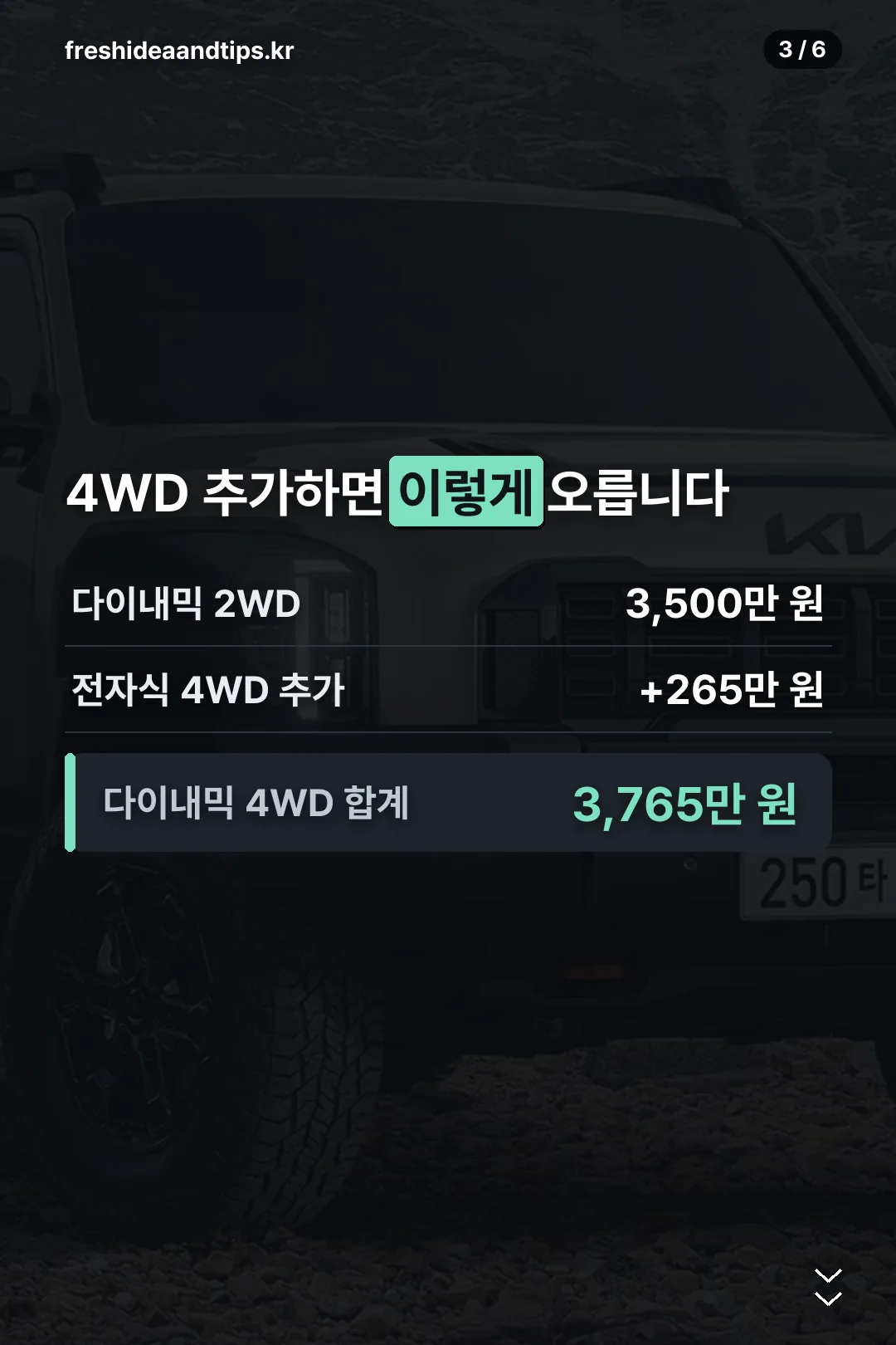 4WD 추가 계산