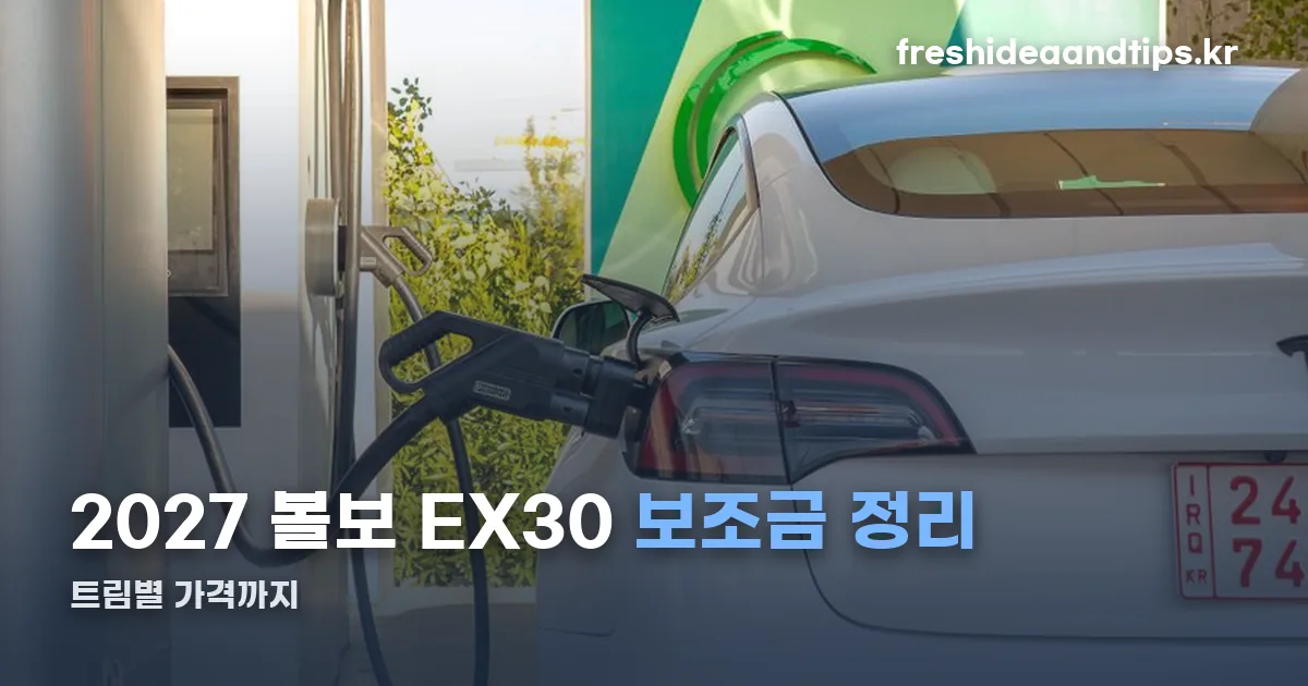 2027 볼보 EX30 보조금 정리 썸네일